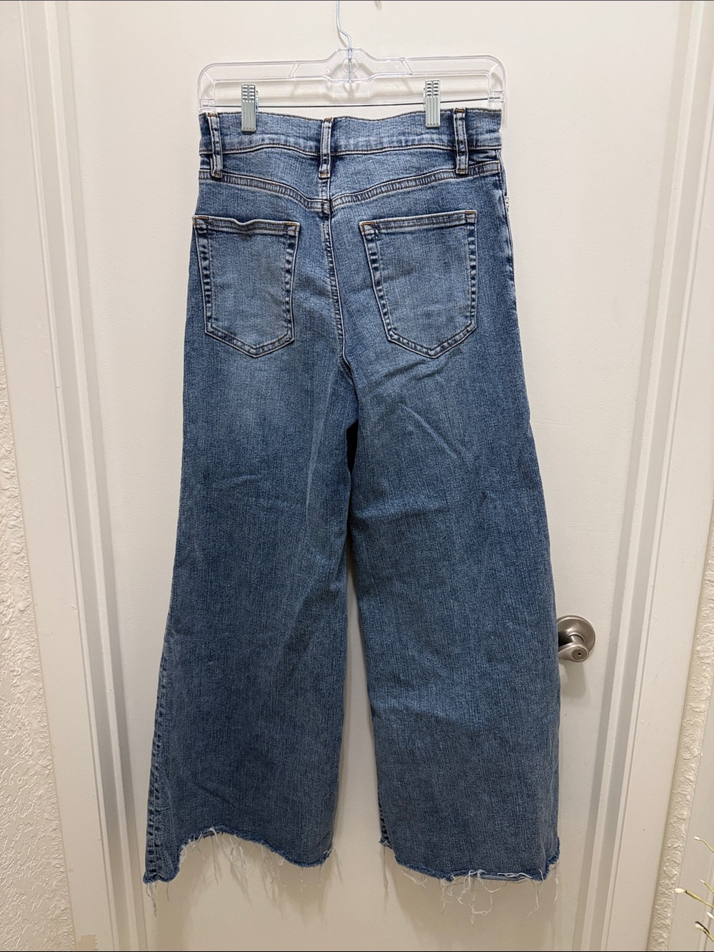 FRAME Le Palazzo High-Rise Crop Wide-Leg Jeans - Picture 5 of 5